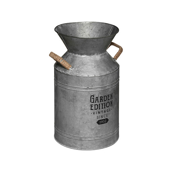 Pot a lait deco zinc h37cm de Jardinerie Bordeaux Libourne Gironde dans J031