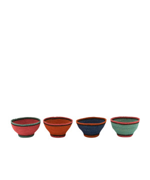 Panier bol jonc mix 20x20x11cm de Jardinerie Bordeaux Libourne Gironde dans J037