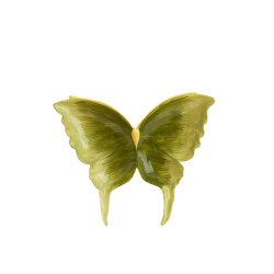 Plat papillon vert clair/vert 26.5x24.5x3.5cm de Jardinerie Bordeaux Libourne Gironde dans L1371
