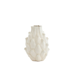 Vase taya ceramique creme d16x21cm de Jardinerie Bordeaux Libourne Gironde dans L1371