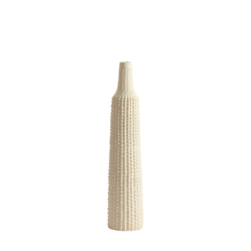 Vase angira creme d9.5 h46cm de Jardinerie Bordeaux Libourne Gironde dans L1371