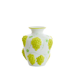 Vase raisin ceramique blanc/vert d21.5 h26cm de Jardinerie Bordeaux Libourne Gironde dans L1371