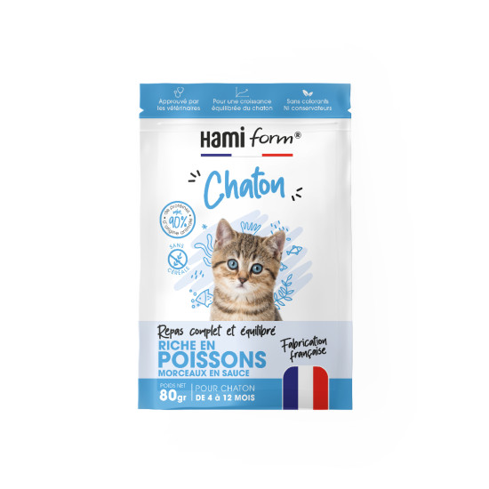 Repas complet poisson pour chaton 80gr de Hamiform et Anju beauté dans hamiform