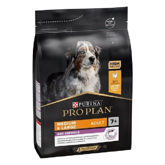 Pro plan medium & large adult 7+ riche en poulet de Proplan - croquette chien et chat dans N017