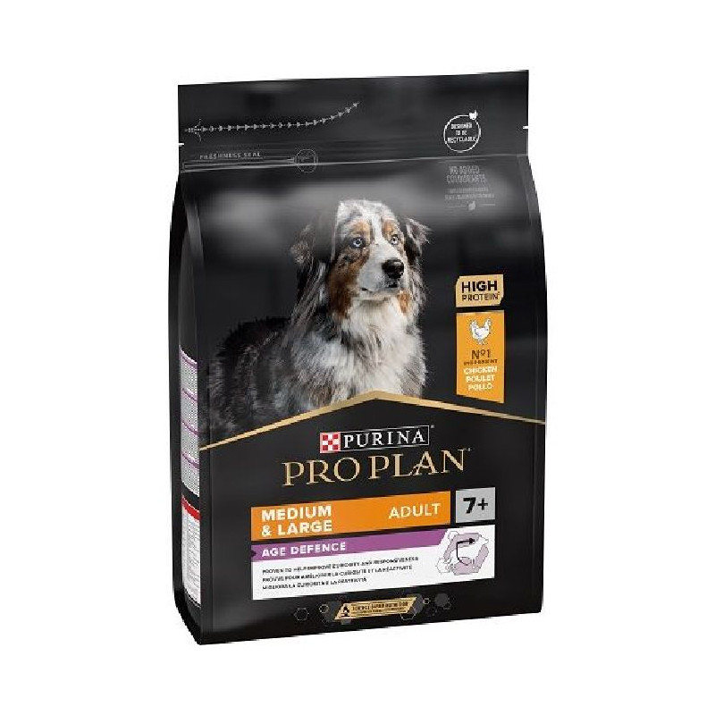 Pro plan medium & large adult 7+ riche en poulet de Proplan - croquette chien et chat dans N017