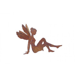 Fee ailes doubles metal rouille 70cm de Chamorin - Déco pour le jardin dans C1411