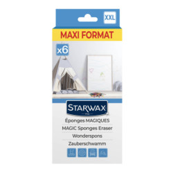 Eponges magiques x6 de Starwax et Briochin - multi-spécialiste de solutions d’entretien dans B093