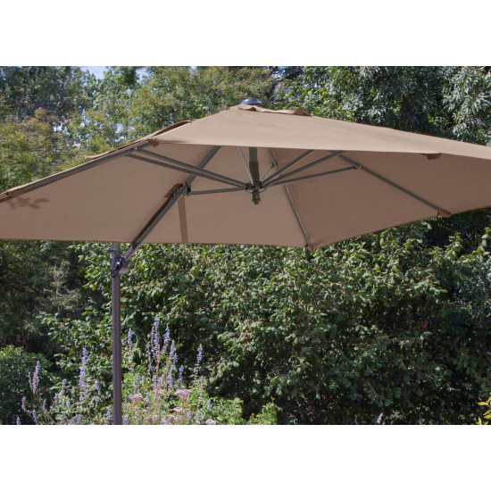 Toile parasol deporté NH 3x3/8 200g taupe de Proloisirs - Océo - table et fauteuil et mobilier de jardin dans P178
