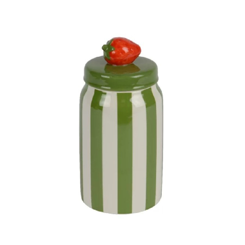 Bocal emaille vert/couleur h21.2cm de Kaemingk - deco de la maison dans K002