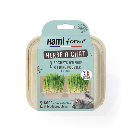 Herbe a chat prêt a faire pousser - 2 x 125g de Hamiform et Anju beauté dans hamiform
