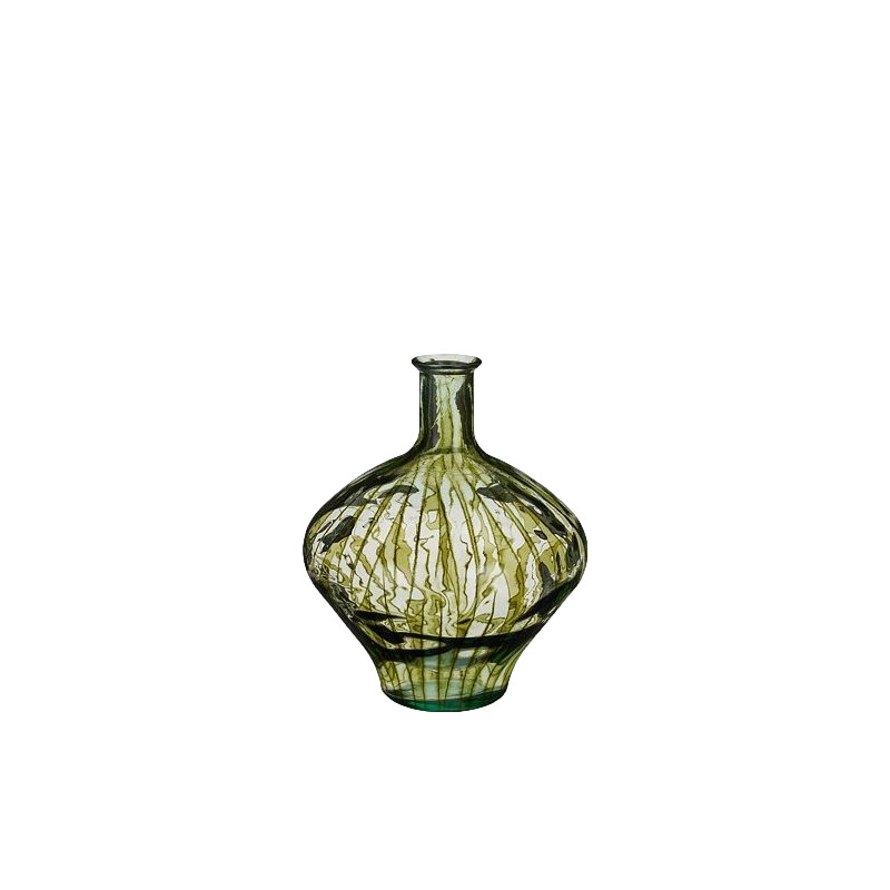 Vase palermo verre recycle vert h46 d37cm de Jardinerie Bordeaux Libourne Gironde dans E009