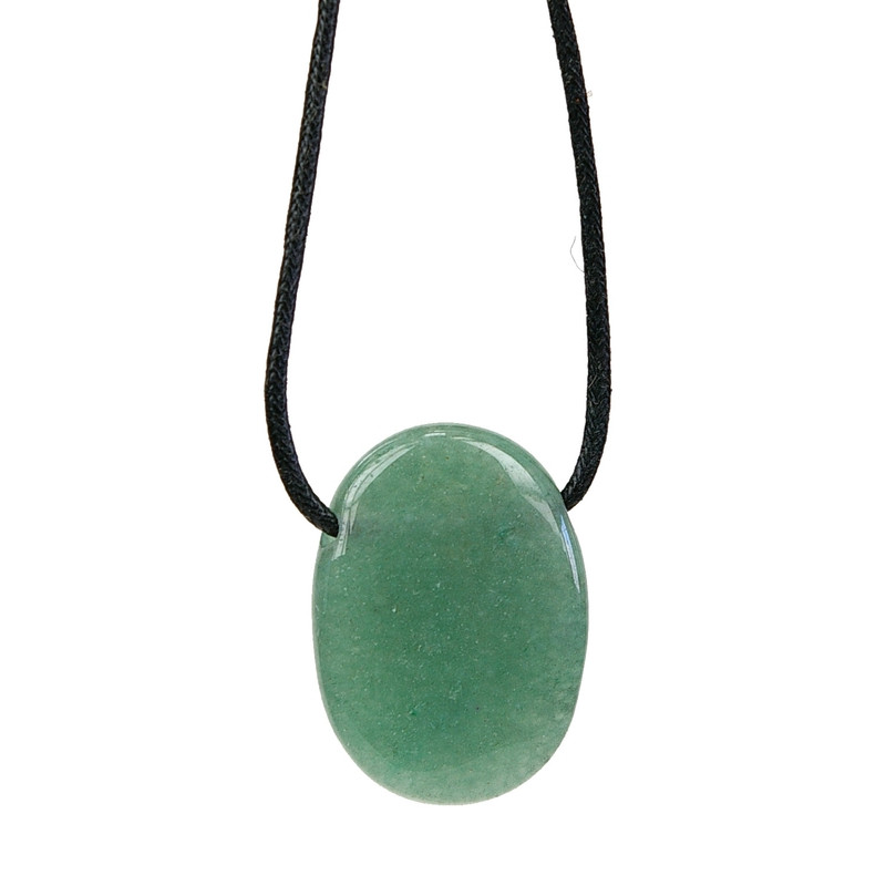 Collier aventurine verte pierre ovale percee de Herboristerie et Esotérisme à Libourne dans D040