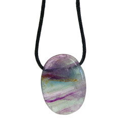 Collier fluorite pierre ovale percee de Herboristerie et Esotérisme à Libourne dans D040