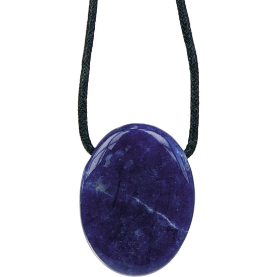 Collier sodalite pierre ovale percee de Herboristerie et Esotérisme à Libourne dans D040