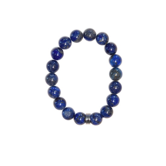 Bracelet lapis-lazuli perles rondes 10 mm de Herboristerie et Esotérisme à Libourne dans D040