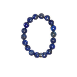 Bracelet lapis-lazuli perles rondes 10 mm de Herboristerie et Esotérisme à Libourne dans D040