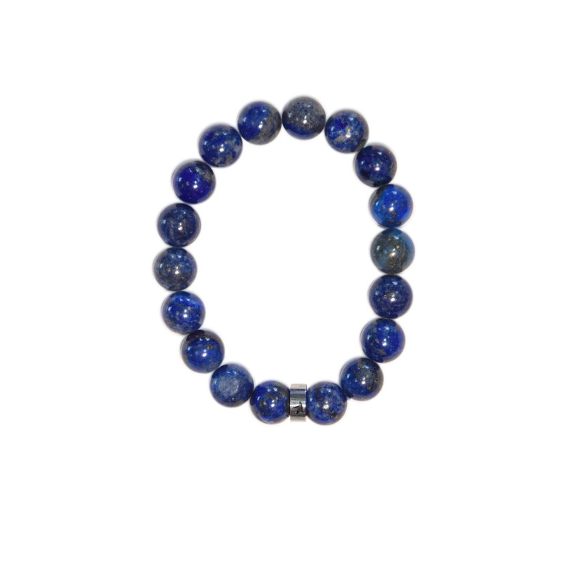 Bracelet lapis-lazuli perles rondes 10 mm de Herboristerie et Esotérisme à Libourne dans D040