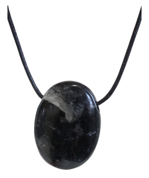 Collier tourmaline noire pierre ovale percee de Herboristerie et Esotérisme à Libourne dans D040