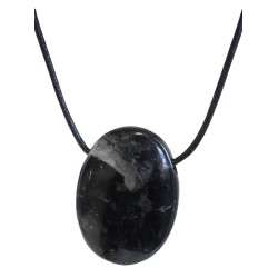 Collier tourmaline noire pierre ovale percee de Herboristerie et Esotérisme à Libourne dans D040