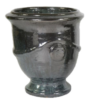 Vase anduze vert d29 h32 de Jardinerie Bordeaux Libourne Gironde dans M1231