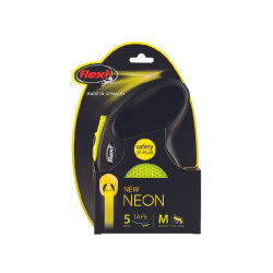 Laisse flexi neon m sangle 5m jaune pour chien de Zolux - Produit pour animaux dans Z002