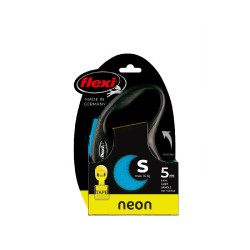 Laisse flexi neon s sangle 5m bleu pour chien de Zolux - Produit pour animaux dans Z002