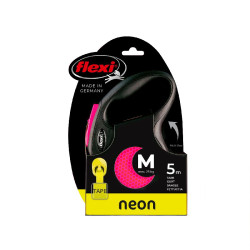 Laisse flexi neon m sangle 5m rose pour chien de Zolux - Produit pour animaux dans Z002