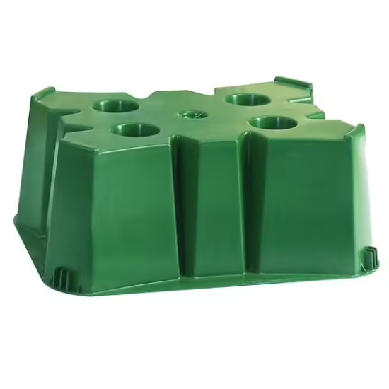 Socle récupérateur à eau rond 200/350l vert de Belli dans b025