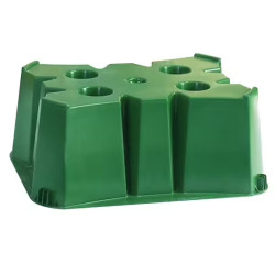 Socle récupérateur à eau rond 200/350l vert de Belli dans b025