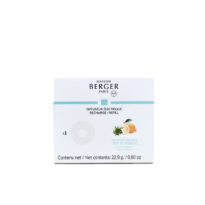 Recharge diffuseur nomade zeste verveine de Lampe Berger Paris - parfums et diffuseurs dans M1081
