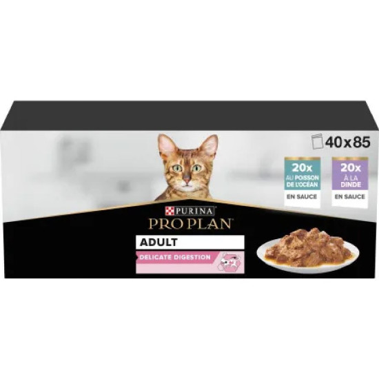 Adult delicate digestion multi 40x85g de Proplan - croquette chien et chat dans N017