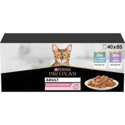 Adult delicate digestion multi 40x85g de Proplan - croquette chien et chat dans N017