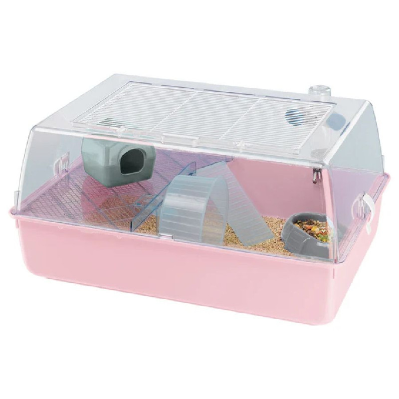 Cage mini duna hamster rose de Ferplast - cage pour oiseaux et rongeurs dans F0841