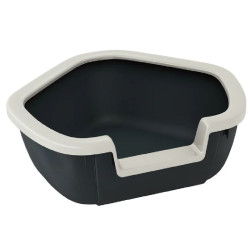 Bac litiére angle dama noir de Ferplast - cage pour oiseaux et rongeurs dans F0841