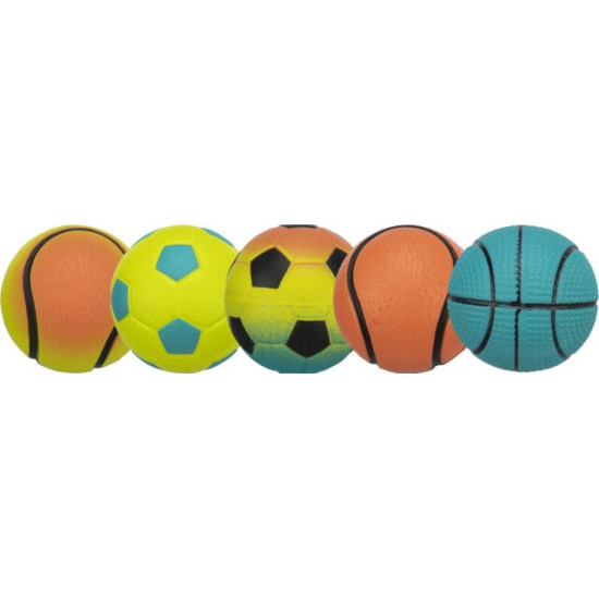 Balle néon en caoutchouc mousse 4.5cm de Trixie - Produit pour animaux dans T050