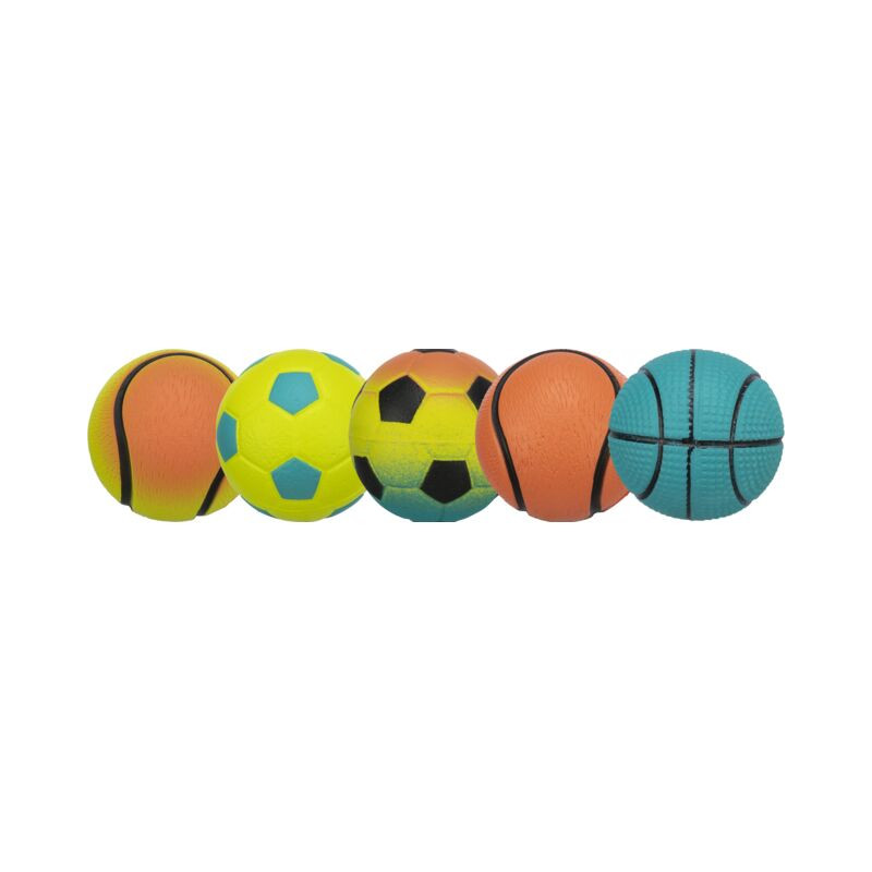 Balle néon en caoutchouc mousse 4.5cm de Trixie - Produit pour animaux dans T050