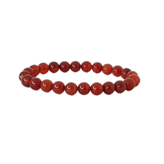 Bracelet 8mm cornaline rouge a de Herboristerie et Esotérisme à Libourne dans C1501