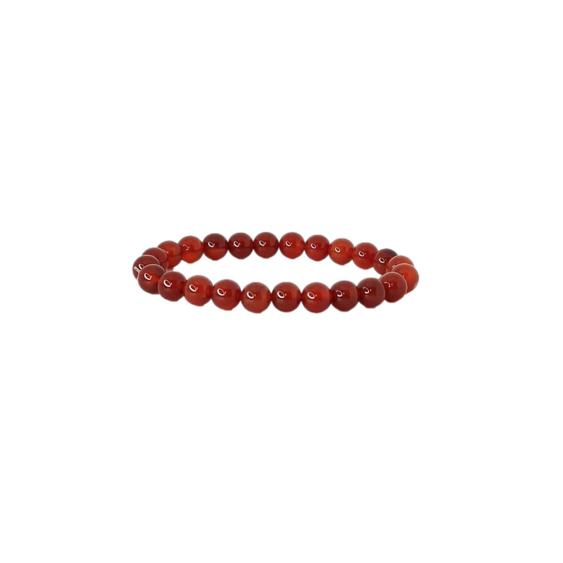 Bracelet 8mm cornaline rouge a de Herboristerie et Esotérisme à Libourne dans C1501