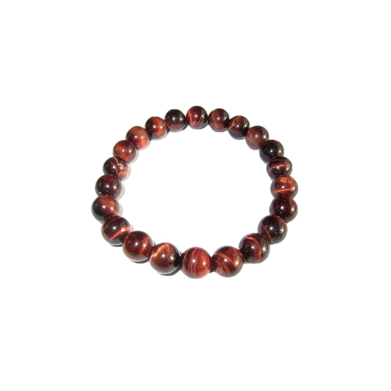 Bracelet 8mm oeil de taureau aa de Herboristerie et Esotérisme à Libourne dans C1501
