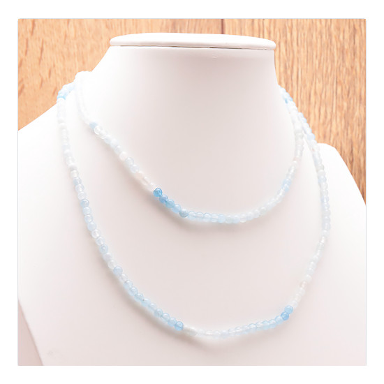 Collier 4mm aigue marine a de Herboristerie et Esotérisme à Libourne dans C1501