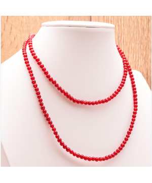 Collier 4mm cornaline rouge aa de Herboristerie et Esotérisme à Libourne dans C1501