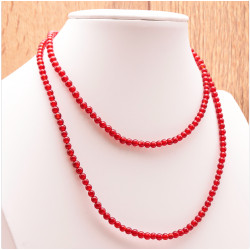 Collier 4mm cornaline rouge aa de Herboristerie et Esotérisme à Libourne dans C1501