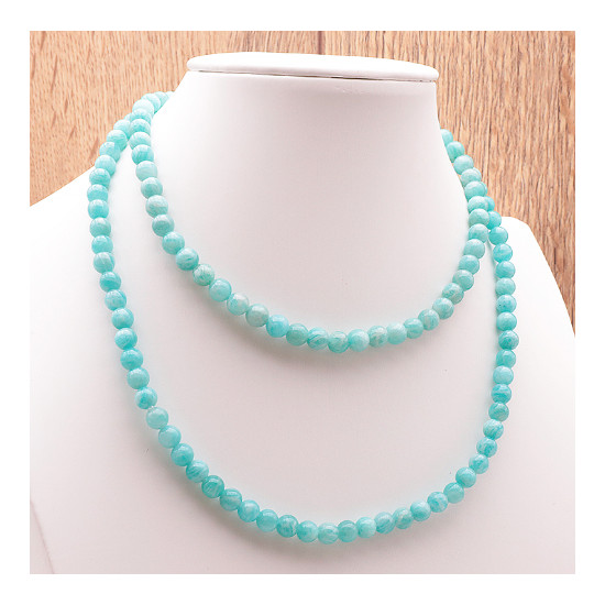 Collier 6mm amazonite pérou aa de Herboristerie et Esotérisme à Libourne dans C1501