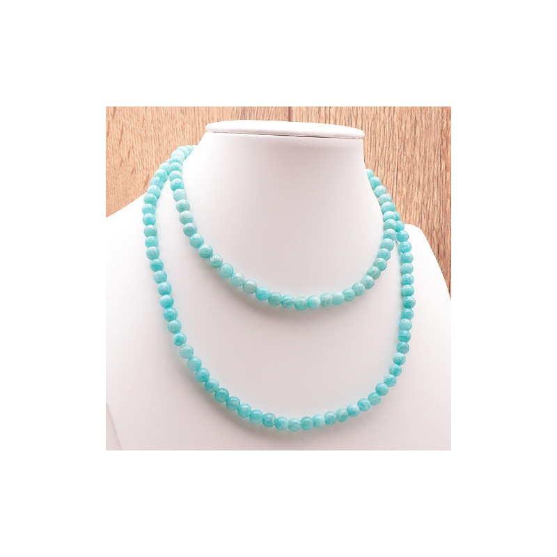 Collier 6mm amazonite pérou aa de Herboristerie et Esotérisme à Libourne dans C1501