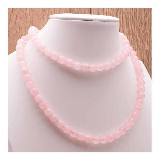 Collier 8mm quartz rose brésil a de Herboristerie et Esotérisme à Libourne dans C1501