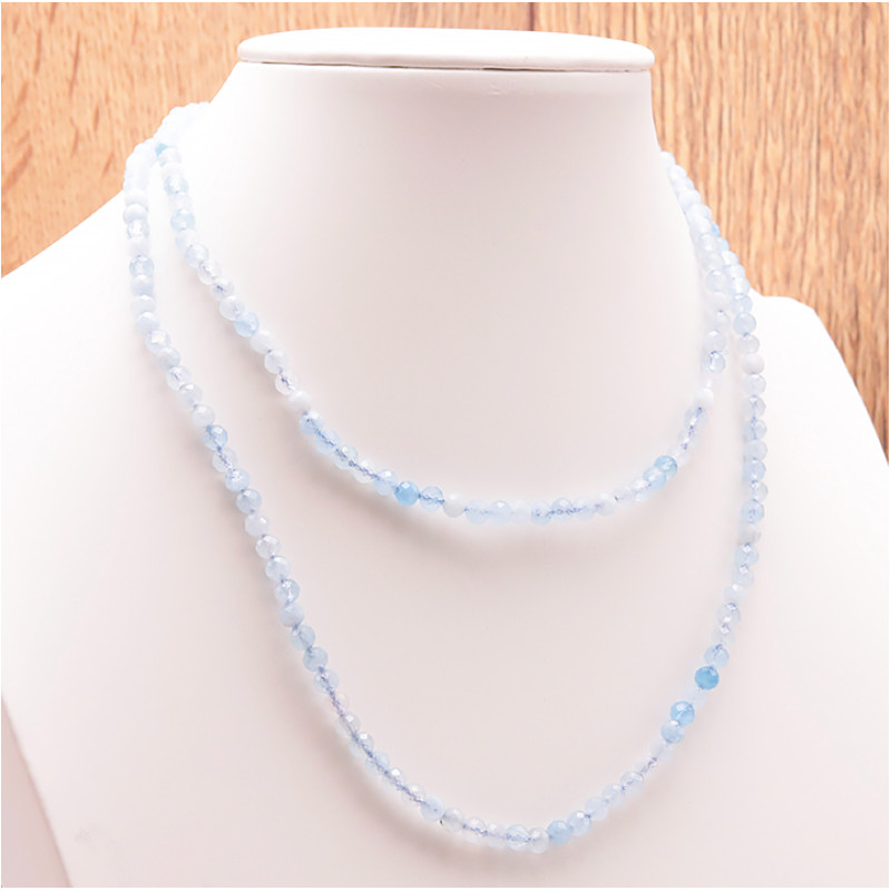 Collier facetté 4mm aigue marine a de Herboristerie et Esotérisme à Libourne dans C1501