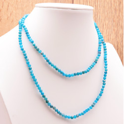 Collier facetté 4mm apatite bleue a+ de Herboristerie et Esotérisme à Libourne dans C1501