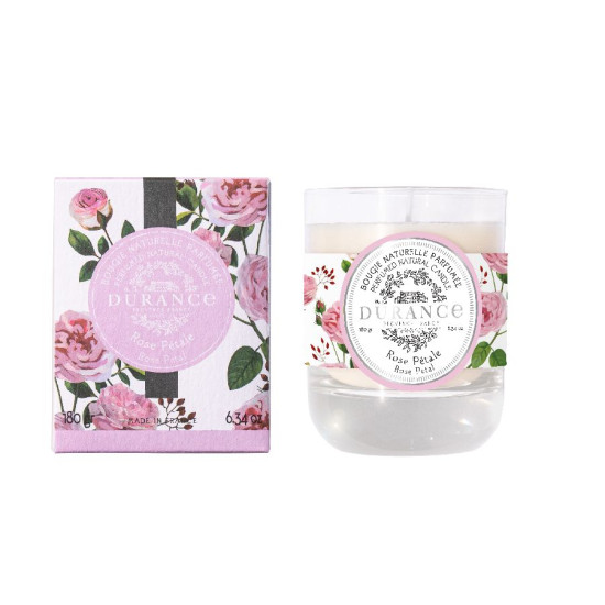 Bougie naturelle parfumée rose pétale 180 gr de Durance dans D0791