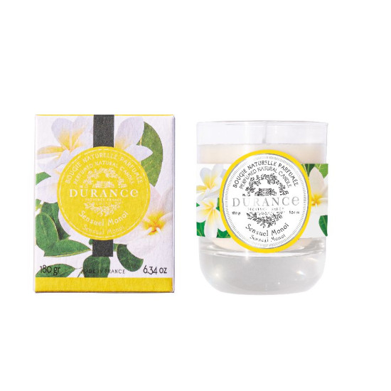Bougie naturelle parfumée sensuel monoï 180 gr de Durance dans D0791