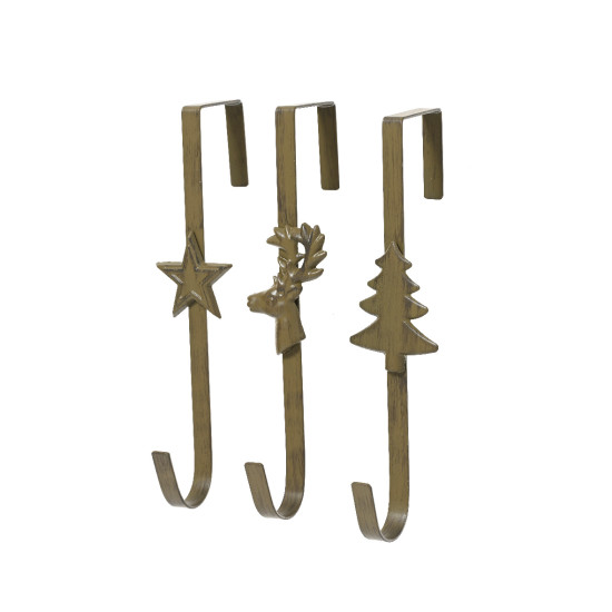 Porte couronne fer brun/brun mele h29cm de Kaemingk - deco de la maison dans K004